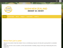 Tablet Screenshot of nashi.org.nz